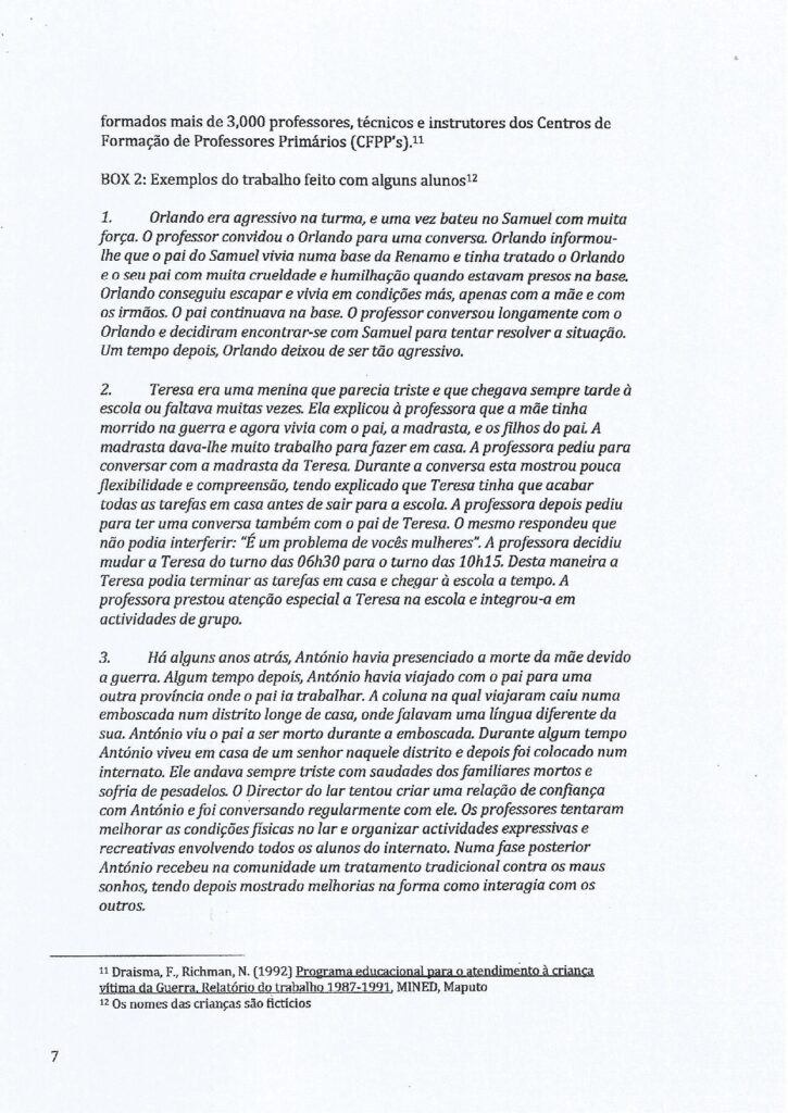 a resposta da educação durante o conflito armado programa educacional para o atendimento à criança em situação dificil (1987 1992) page 0005