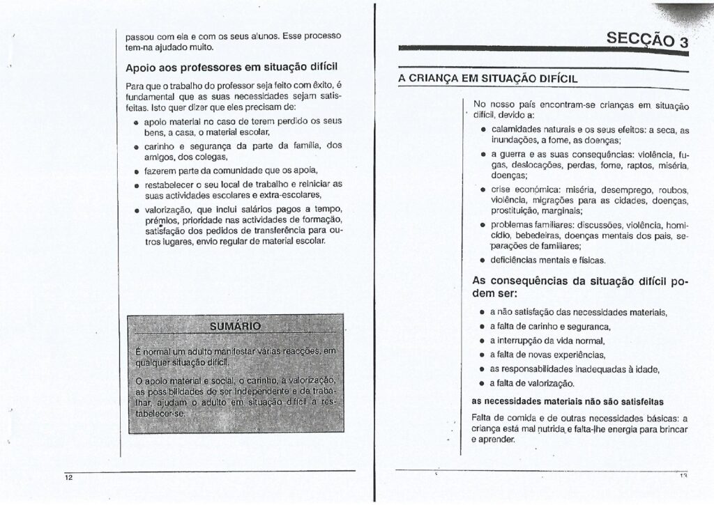 o atendimento à criança em situação dificil (falta 34 a 37) page 0009